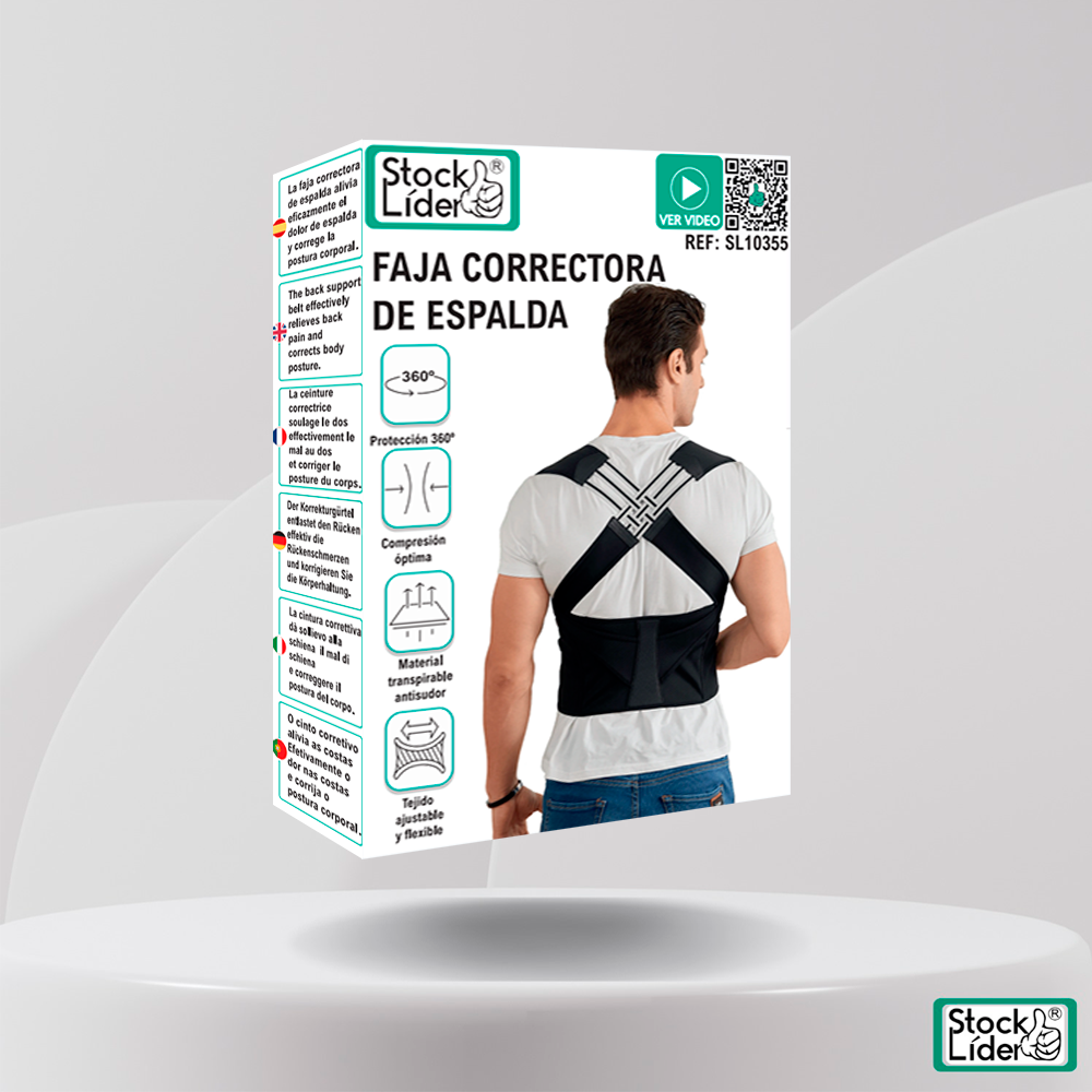Corrector de Postura Espalda - Compresión Óptima y Antisudor VLX93