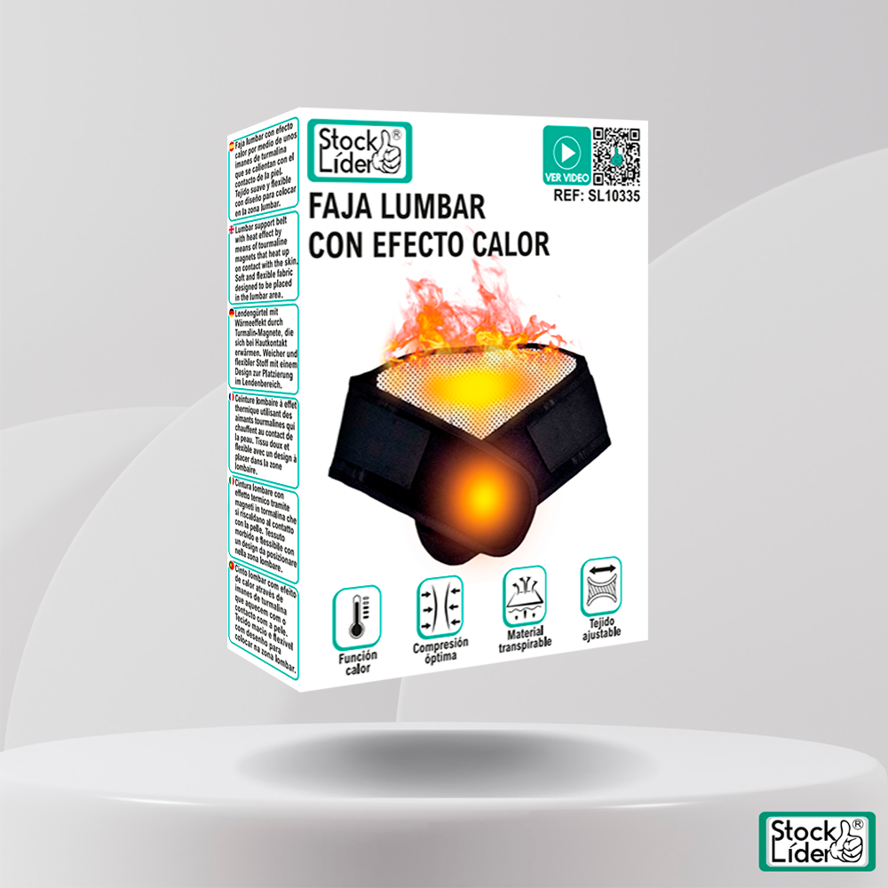 Faja Lumbar Ortopédica con Soporte Lumbar y Calor Térmico VLM58
