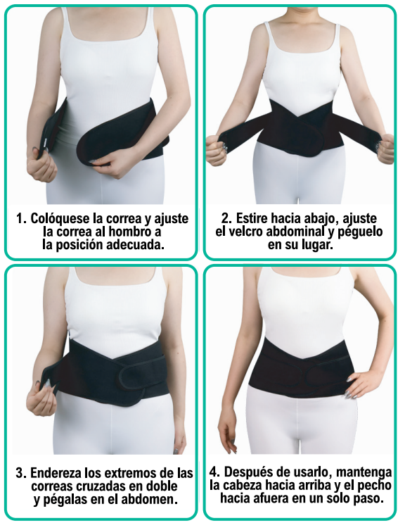 Faja Lumbar de Compresión Ajustable Transpirable VL482